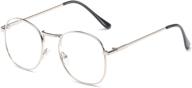 👓 stylish metal nearsighted distance glasses for retro men and women with myopia logo