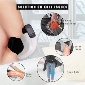 img 2 attached to 🔌 Rechargeable Cordless Knee Massager: Arthritis Pain Relief with Heat, Vibration, and Kneading for Improved Joint Circulation