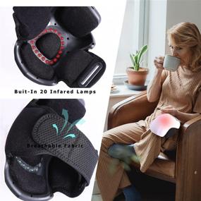 img 1 attached to 🔌 Rechargeable Cordless Knee Massager: Arthritis Pain Relief with Heat, Vibration, and Kneading for Improved Joint Circulation