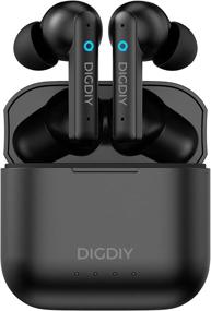 img 4 attached to 🎧 Top-of-the-line DIGDIY Wireless Earbuds with Upgraded ANC & Bluetooth 5.2 - Enjoy Immersive Sound and Clear Calls with 40H Battery and Wireless Charging Case