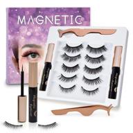 🧲 uniwin magnetic eyelashes with eyeliner: reusable 3d natural look false lashes kit, no glue needed logo