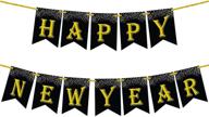 🎉 sparkling 10-ft glitter happy new year banner 2022: effortless nye decorations & party supplies logo