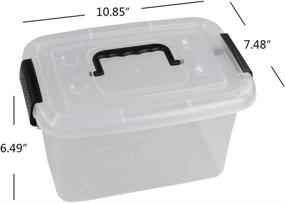 img 2 attached to Begale 6 Pack Plastic Storage Latching