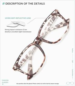 img 3 attached to 👓 Stylish Gaoye 3-Pack Reading Glasses: Blue Light Blocking Computer Readers with Anti UV Ray Protection - Fashion Square Nerd Eyeglasses Frames for Women and Men