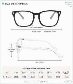 img 1 attached to 👓 Stylish Gaoye 3-Pack Reading Glasses: Blue Light Blocking Computer Readers with Anti UV Ray Protection - Fashion Square Nerd Eyeglasses Frames for Women and Men