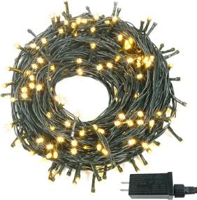 img 4 attached to 🎄 Enhance Your Christmas Spirit with 66FT 150 LED Christmas String Lights – Durable, Expandable, and Versatile Decoration for Christmas Tree, Parties, Holidays, Weddings, Gardens, and Patios in Warm White