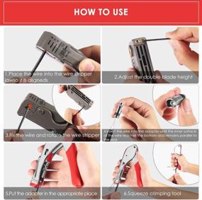 img 1 attached to 🔧 Coaxial Cable Crimper, Compression Tool Kit with Wire Stripper and F RG6 RG59 Connectors (Enhanced Version)