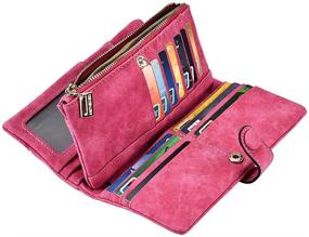 img 3 attached to 👛 Women's Leather Bifold Wallet with Ample Capacity and Organizer Function for Handbags