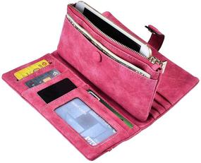 img 2 attached to 👛 Women's Leather Bifold Wallet with Ample Capacity and Organizer Function for Handbags