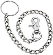 chrome steel wallet chain trigger logo