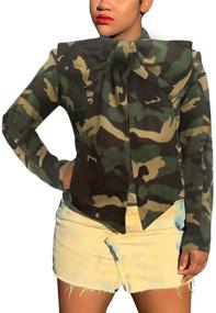 img 4 attached to ECHOINE Women Casual Denim Jacket Women's Clothing