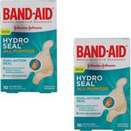 🩹 hydro seal band-aid all purpose, 10 count (one size) each (pack of 2) logo