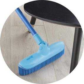 img 1 attached to 🧹 Spontex Catch and Clean: The Ultimate Indoor Rubber Broom and Dustpan Combo