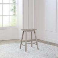 hillsdale moreno backless stool: counter height distressed gray perfection logo