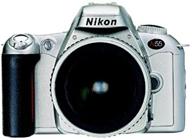 📸 nikon n55 35mm slr camera: capture stunning shots with 28-80mm zoom lens logo