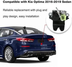 img 1 attached to 🔒 High-Quality Tailgate Trunk Latch Lock Actuator | Compatible with Kia Optima 2016-2019 | Rear Trunk, Part No: 81230-D4000