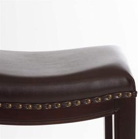 img 3 attached to Avondale Backless Bar Stools by Christopher Knight Home - Set of 2, Brown