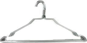 img 3 attached to 🧥 UM24 Pack of 10 Adult Silver Metal Wire Coat Hangers - Galvanized Steel Clothes Hangers with 13 Gage Thickness