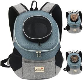 img 4 attached to 🐶 RABBICUTE Breathable Pet Dog Carrier Backpack - Adjustable Front Pack with Removable Head Out Design - Puppy Cat Dog Backpack for Small Dogs Cats - Padded Shoulder Bag for Travel, Hiking, Camping, Outdoor Trips