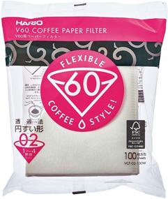 img 1 attached to ☕ Hario V60 Paper Coffee Filters, Size 02, White, Tabbed - Pack of 300 Sheets (Set of 3)