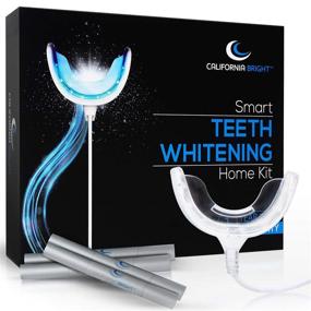 img 4 attached to 🦷 Enhanced California Teeth Whitening Kit: Bright Smart Home Solution with 16X LED Light Mouthpiece, 4 Gel Pens, Portable Case, Dental Shade Guide – Smartphone & USB Compatible
