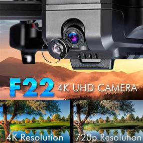 img 2 attached to Contixo F22 FPV Foldable Drone with 4K FHD Camera - Ideal for Adults, Kids, and Beginners - Gesture Control, GPS Auto Return, Follow Me - Includes Carrying Case