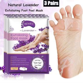 img 3 attached to 👣 Aliver Foot Peel Mask 3 Pack - Exfoliating Foot Treatment for Dry Feet, Dead Skin Remover for Soft and Smooth Feet - Foot Care for Men and Women - Lavender Scent - Achieve Baby-Soft Feet in 7 Days!