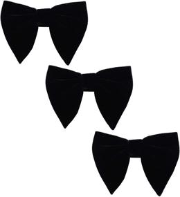 img 1 attached to 🎀 Vintage Velvet Tuxedo Bowtie by Levao