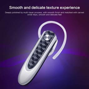 img 3 attached to 🎧 MTY Bluetooth Наушник V5.0: Беспроводная гарнитура с 30-часовым рабочим временем, микрофоном с шумоподавлением для вождения/бизнеса/офиса, совместима с iPhone/Android