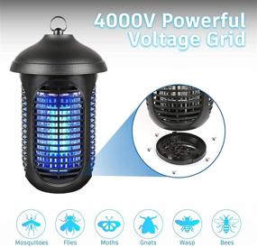 img 1 attached to Cutting-Edge Electric Bug Zapper: Powerful 4000V, 40W Indoor Insect Killer with Waterproof UV Lamp Trap and Bug Repellent - Ideal for Indoor & Outdoor Use!