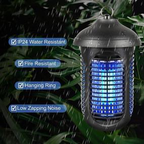 img 2 attached to Cutting-Edge Electric Bug Zapper: Powerful 4000V, 40W Indoor Insect Killer with Waterproof UV Lamp Trap and Bug Repellent - Ideal for Indoor & Outdoor Use!