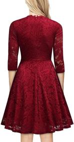 img 3 attached to MISSMAY Womens Vintage Contrast Sleeve Women's Clothing and Dresses