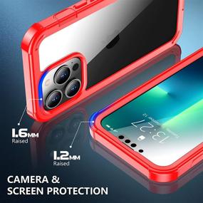 img 1 attached to 📱 Red2Fire iPhone 13 Pro Max Case with Built-in Screen Protector - 360° Full Body Protection, Lightweight & Slim, Shockproof Clear Phone Case for iPhone 13 Pro Max 6.7 inch