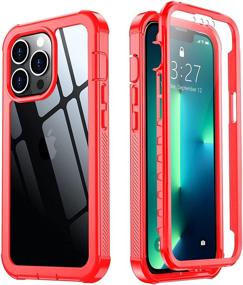 img 4 attached to 📱 Red2Fire iPhone 13 Pro Max Case with Built-in Screen Protector - 360° Full Body Protection, Lightweight & Slim, Shockproof Clear Phone Case for iPhone 13 Pro Max 6.7 inch