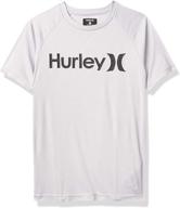 👕 protective and stylish: hurley boys rash guard shirt for boys' clothing and swim logo