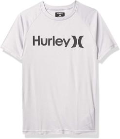 img 3 attached to 👕 Protective and Stylish: Hurley Boys Rash Guard Shirt for Boys' Clothing and Swim