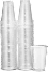 img 2 attached to 🥤 Clear Plastic Disposable Drinking Cups - Plasticpro 7 oz [200 count]