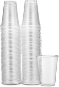 img 4 attached to 🥤 Clear Plastic Disposable Drinking Cups - Plasticpro 7 oz [200 count]