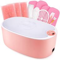 🔥 digital paraffin wax bath for hands and feet, adjustable heat paraffin wax machine, 2 modes with large 5l capacity for men and women, 3lb paraffin wax included - pink logo