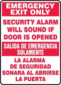 img 3 attached to Accuform SBMEXT566VP Bilingual EMERGENCY EMERGENCIA