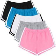 uratot 5 pack women's cotton yoga dance short pants for sport, summer athletic cycling, hiking & sports activities shorts логотип