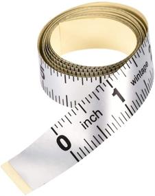 img 4 attached to Uxcell Adhesive Backed Measure Measuring Sewing for Sewing Notions & Supplies