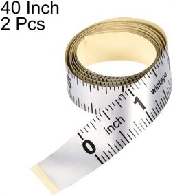 img 3 attached to Uxcell Adhesive Backed Measure Measuring Sewing for Sewing Notions & Supplies