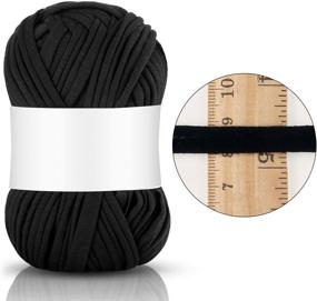 img 3 attached to 🧶 Premium Nuanchu T-Shirt Yarn: Versatile Craft Knitting Yarn, 121.4 Yards/ 111 Meters Long for DIY Bags, Blankets, and Cushions