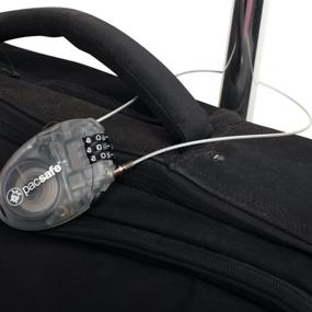 img 2 attached to 🔒 Pacsafe Retractasafe 100: Unisex Retractable Cable Lock for Enhanced Security