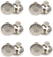 👖 instant detachable jean buttons - 12 sets 17mm, no sew replacement pins for pants, extend or reduce waist size, ideal for cowboy clothing, jackets, bags logo