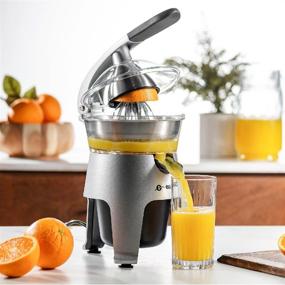img 1 attached to 🍊 Eurolux Die Cast Stainless Steel Electric Citrus Juicer Squeezer with 300 Watts of Power and Pulp Control – Perfect for Oranges, Lemons, and Grapefruits