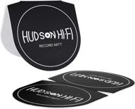 🎵 hudson hi-fi three pack record mitt: the ultimate anti-static cleaner & handler for record players - safe and easy lp handling, preventing dirty fingers logo