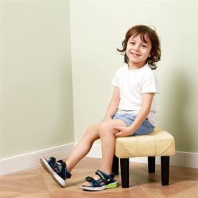 img 1 attached to HOUCHICS Footstool Legs，Toddler Stool，Sofa Footrest Furniture and Accent Furniture