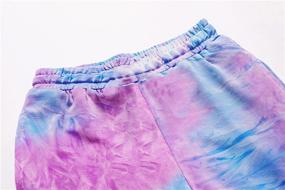 img 2 attached to Girls' Casual Drawstring Lounge Pocket Pants & Capris - Comfy Clothing for Girls